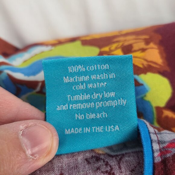 Blue Juniper Burgundy Long Sleeve Dress with Large Flower and Butterfly Print 12 - Picture 7 of 8